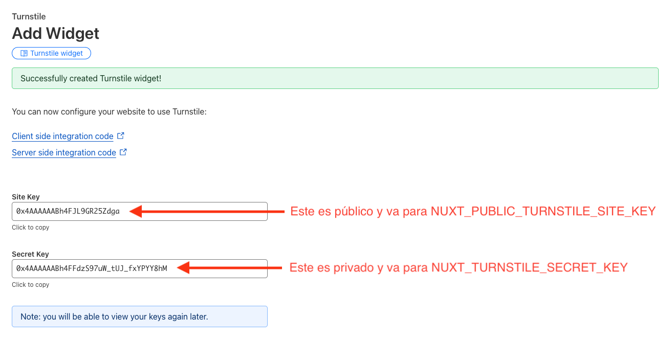 Claves de Turnstile